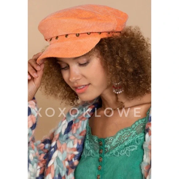 POL Corduroy Studded Newsboy Cap - Picture 10 of 13